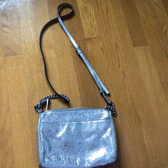Michael Kors silver crossbody purse - Picture 2 of 4